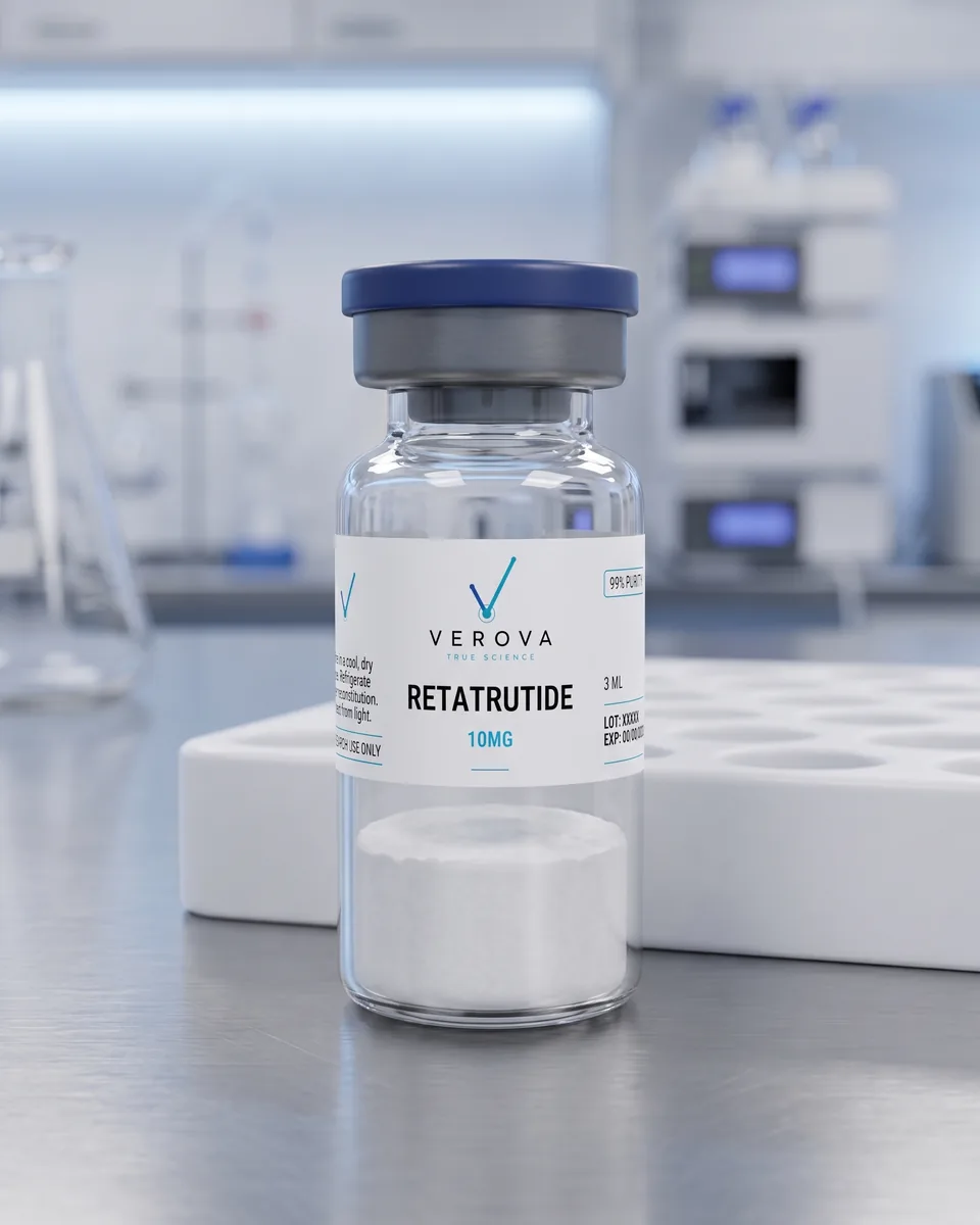 VEROVA Retatrutide research peptide vial